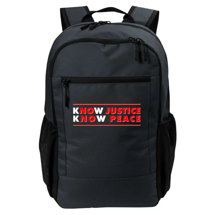 Know Justice Know Peace BLM Protest Daily Commute Backpack