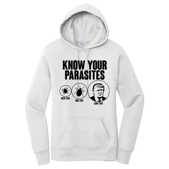 Know Your Parasites Deer Trick Dog Trick Luna Trick Women's Pullover Hoodie