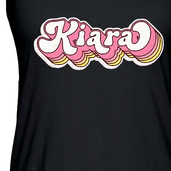 Kiara Name Personalized First Name Surname Ladies Essential Flowy Tank