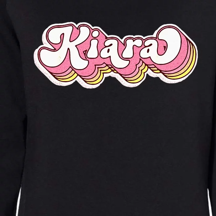 Kiara Name Personalized First Name Surname Womens California Wash Sweatshirt