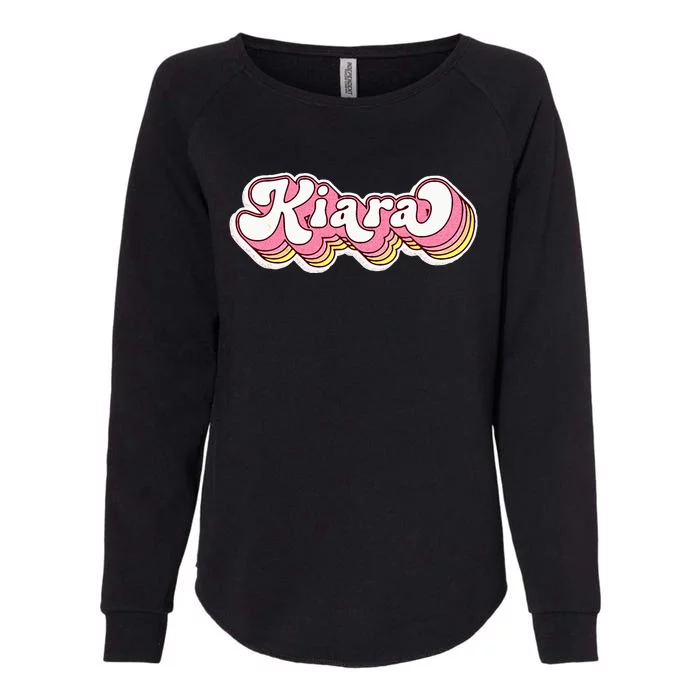 Kiara Name Personalized First Name Surname Womens California Wash Sweatshirt