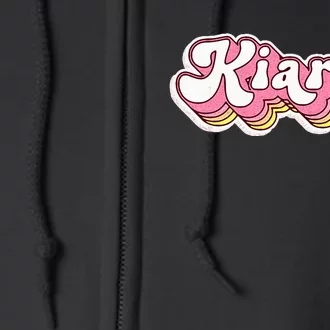 Kiara Name Personalized First Name Surname Full Zip Hoodie