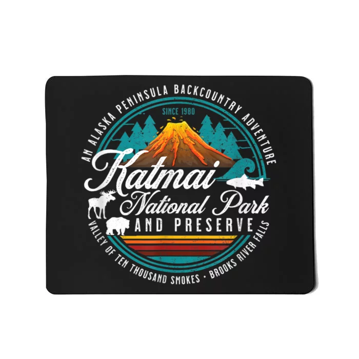 Katmai National Park Preserve Alaska Bear Watching Salmon Mousepad