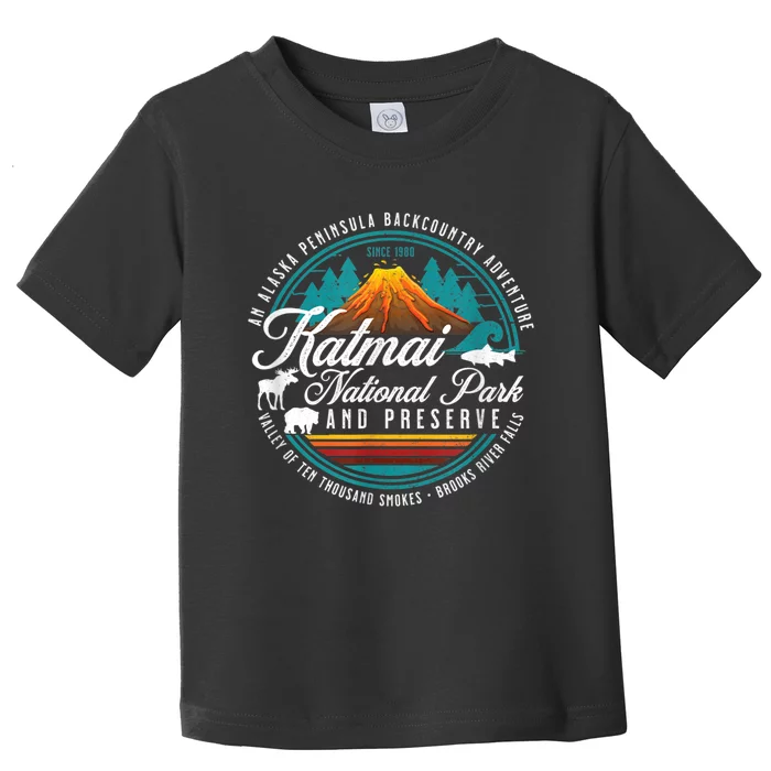 Katmai National Park Preserve Alaska Bear Watching Salmon Toddler T-Shirt