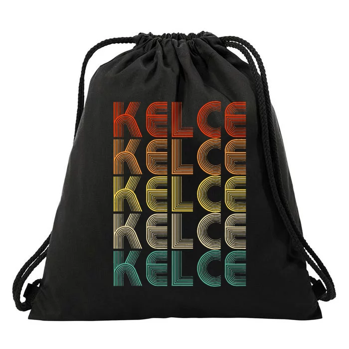 K.E.L.C.E Name Personalized Vintage Retro Gifts Drawstring Bag