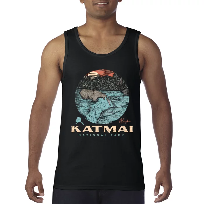 Katmai National Park Vintage Bear Tank Top