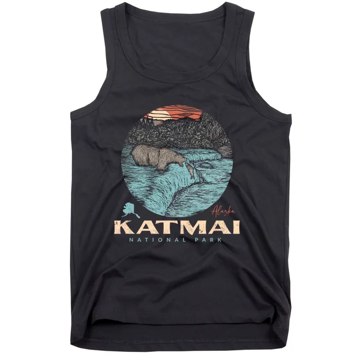 Katmai National Park Vintage Bear Tank Top