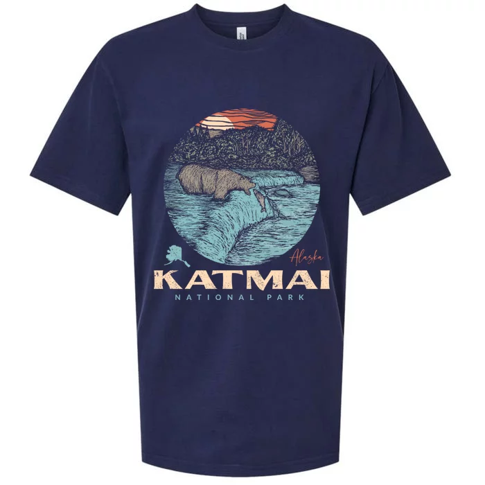 Katmai National Park Vintage Bear Sueded Cloud Jersey T-Shirt