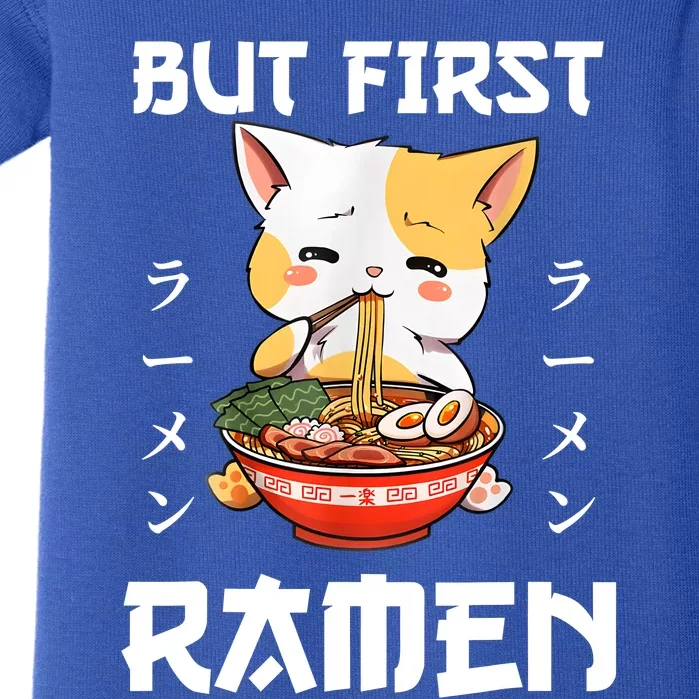 Kawaii Neko Ramen Lover Japanese Noodle Anime Gift Baby Bodysuit