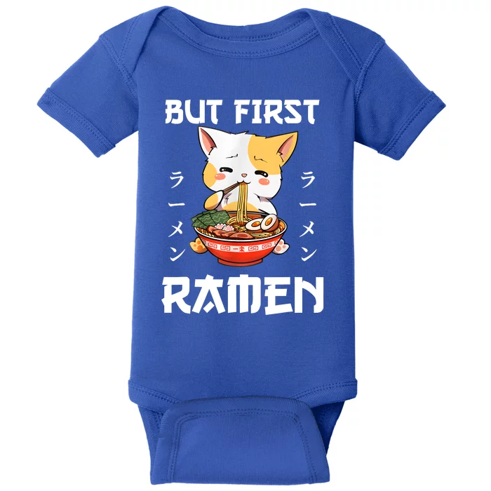 Kawaii Neko Ramen Lover Japanese Noodle Anime Gift Baby Bodysuit