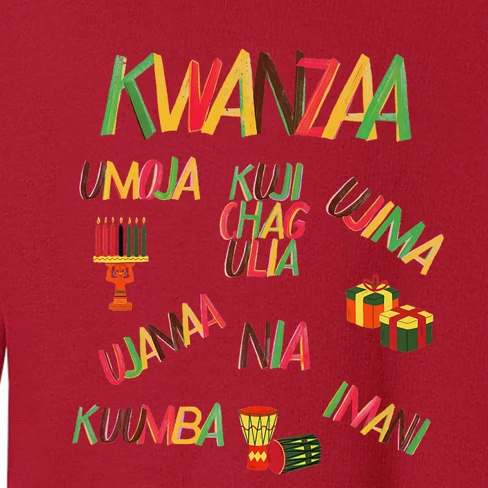 Kwanzaa Nguzo Saba Holiday Celebration Toddler Sweatshirt