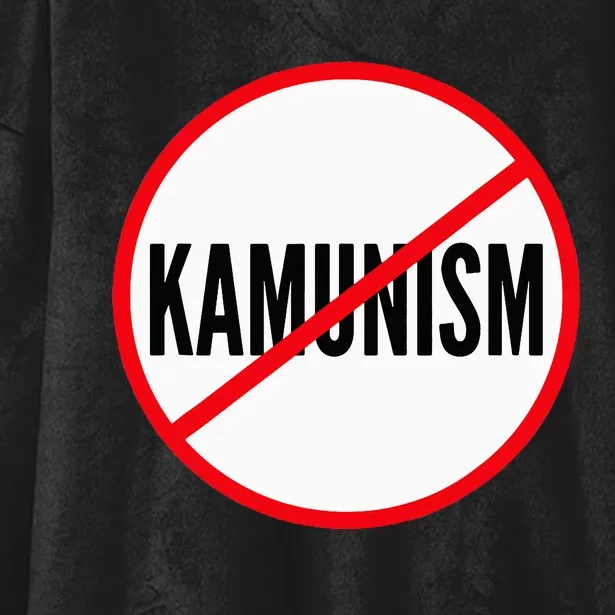 Kamunism No To Kamunism Hooded Wearable Blanket