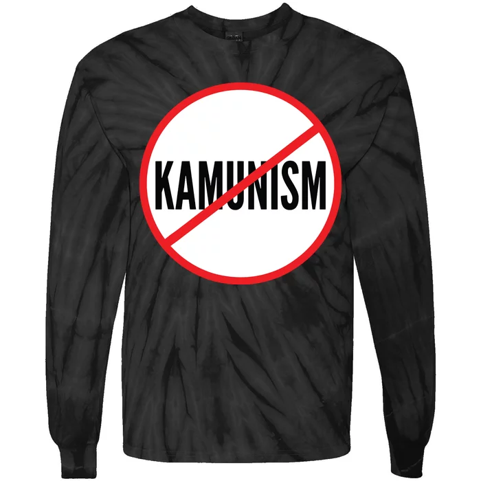 Kamunism No To Kamunism Tie-Dye Long Sleeve Shirt