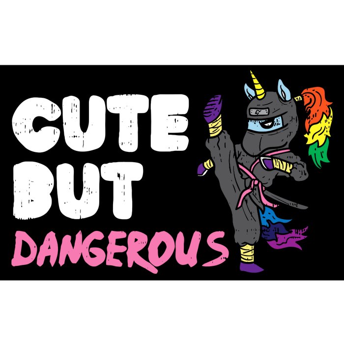 Karate Ninja Unicorn Cute Dangerous Martial Arts Girl Gift Bumper Sticker