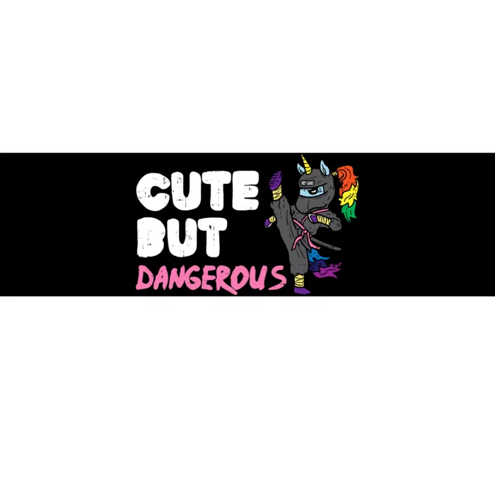 Karate Ninja Unicorn Cute Dangerous Martial Arts Girl Gift Bumper Sticker