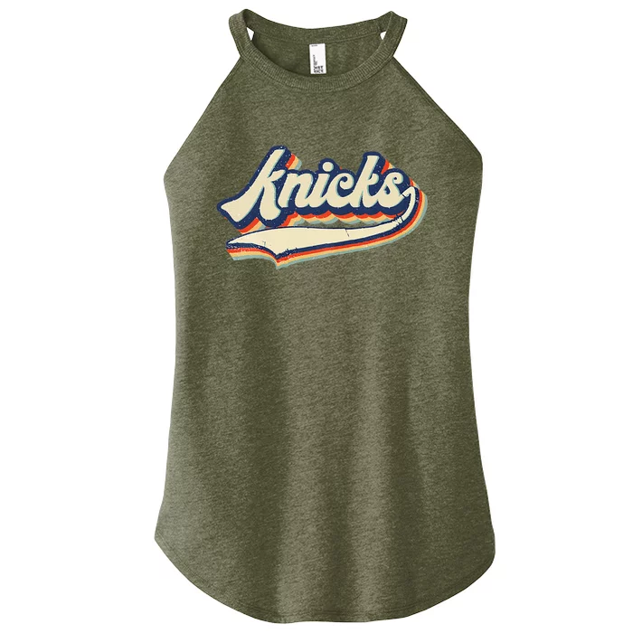 Knicks Name Vintage Retro Gift Women’s Perfect Tri Rocker Tank