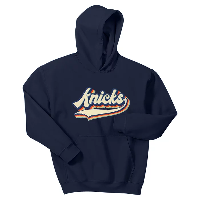 Knicks Name Vintage Retro Gift Kids Hoodie