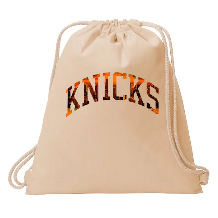 Knicks Name Vintage Retro Drawstring Bag