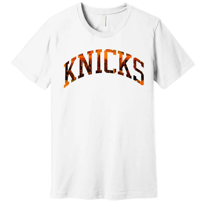 Knicks Name Vintage Retro Premium T-Shirt