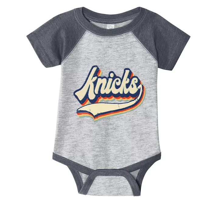 Knicks Name Vintage Retro Infant Baby Jersey Bodysuit