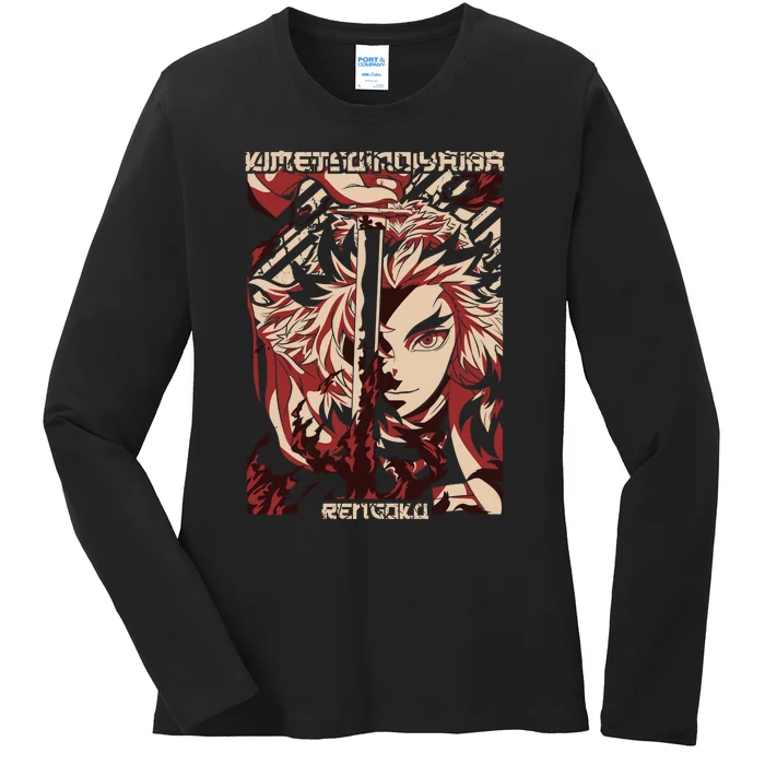 Kimetsu No Yaiba Ladies Long Sleeve Shirt