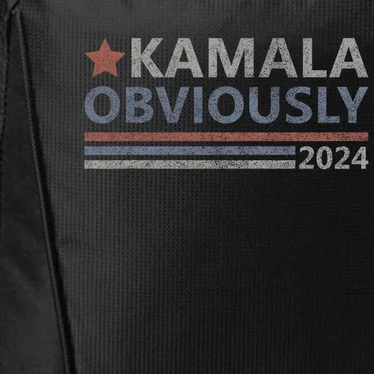 Kamala Obviously 2024 Presidential Election President Kamala City Backpack