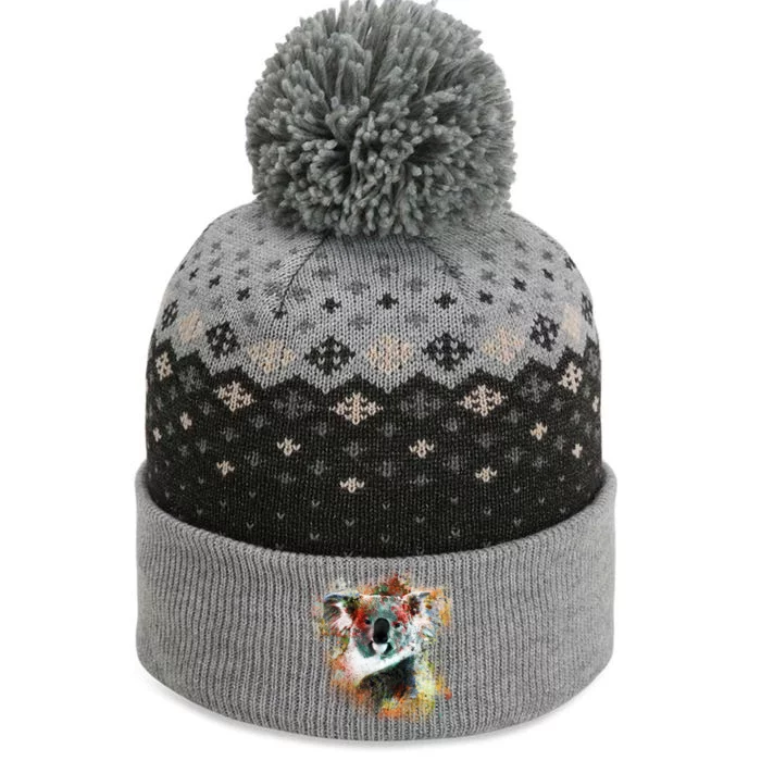 Koala Colorful The Baniff Cuffed Pom Beanie