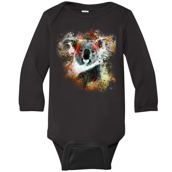 Koala Colorful Baby Long Sleeve Bodysuit