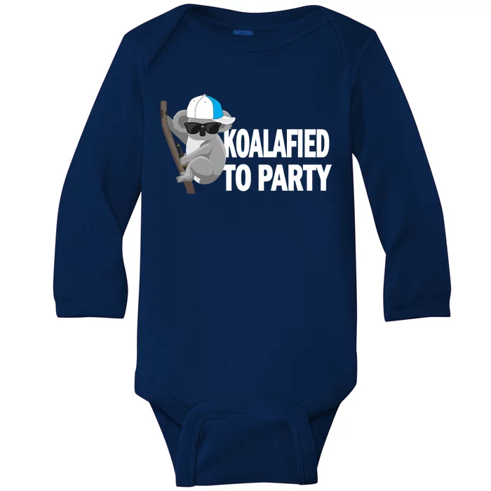 Koalafied To Party Baby Long Sleeve Bodysuit