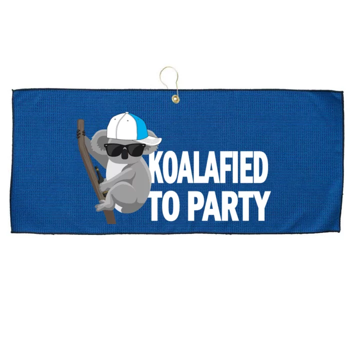 Koalafied To Party Large Microfiber Waffle Golf Towel