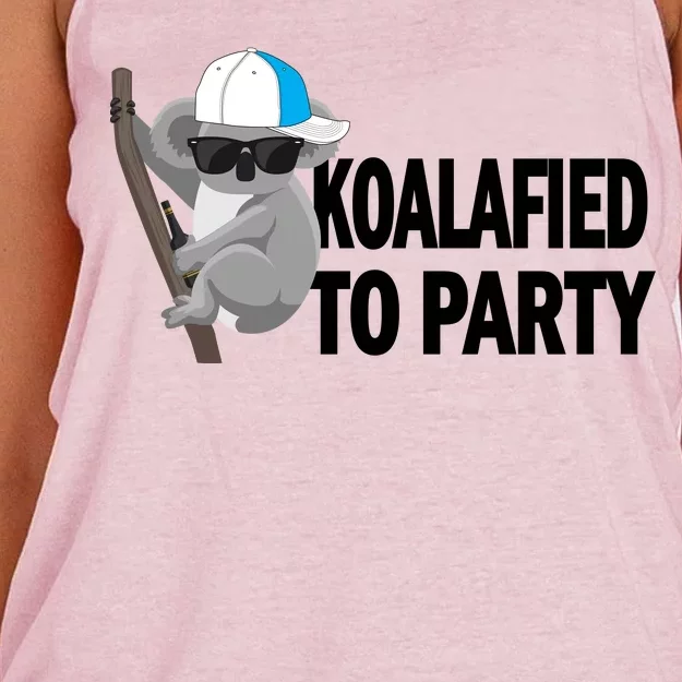 Koalafied To Party Women's Knotted Racerback Tank