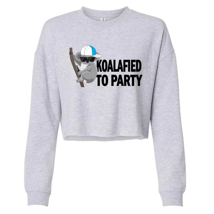 Koalafied To Party Cropped Pullover Crew