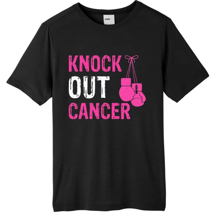 Knock Out Boxing Fight Pink Ribbon Breast Cancer Awareness ChromaSoft Performance T-Shirt