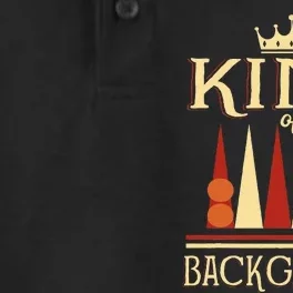 King Of Backgammon Dry Zone Grid Performance Polo