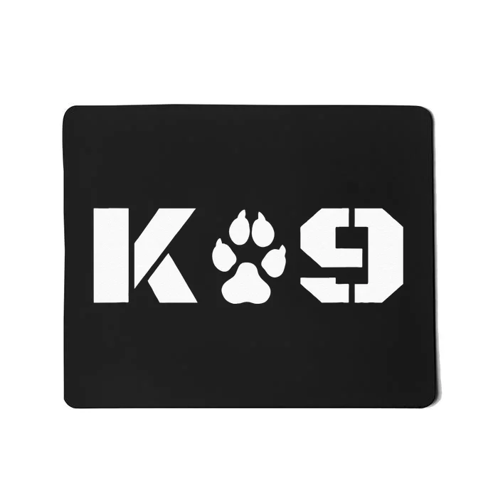 K9 Officer Canine K9 Unit Police Dog Paw Handler Trainer Mousepad