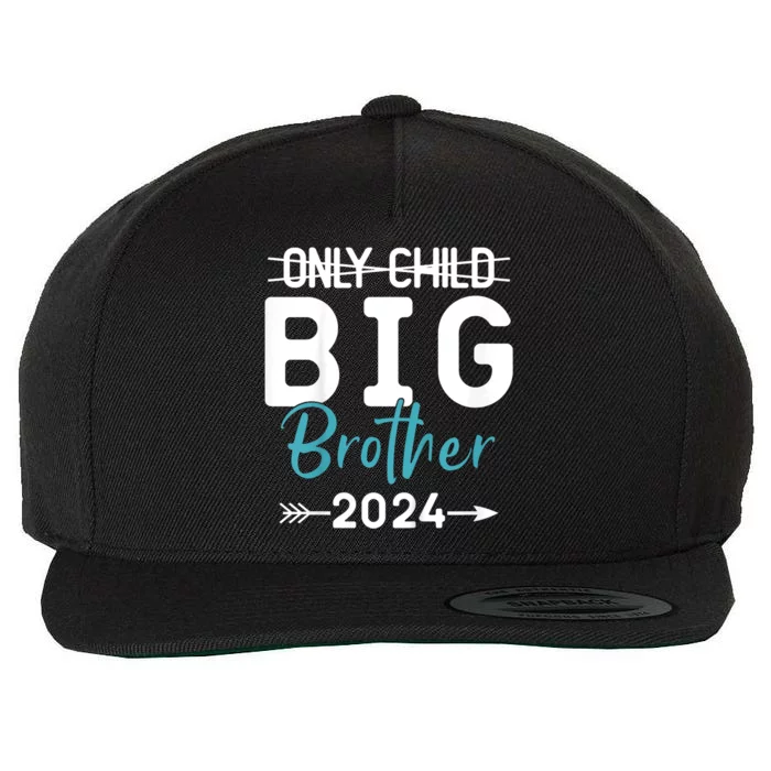 Kids Only Child Big Brother 2024 Promoted To Big Brother 2024 Wool Snapback Cap