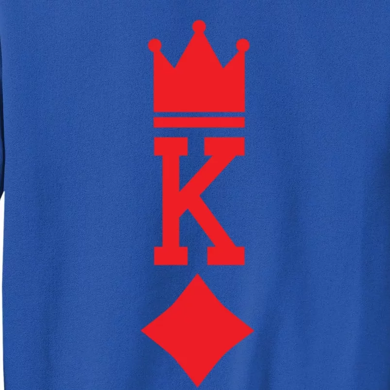 King Of Diamonds Playing Card Halloween Costume Meaningful Gift Tall Sweatshirt