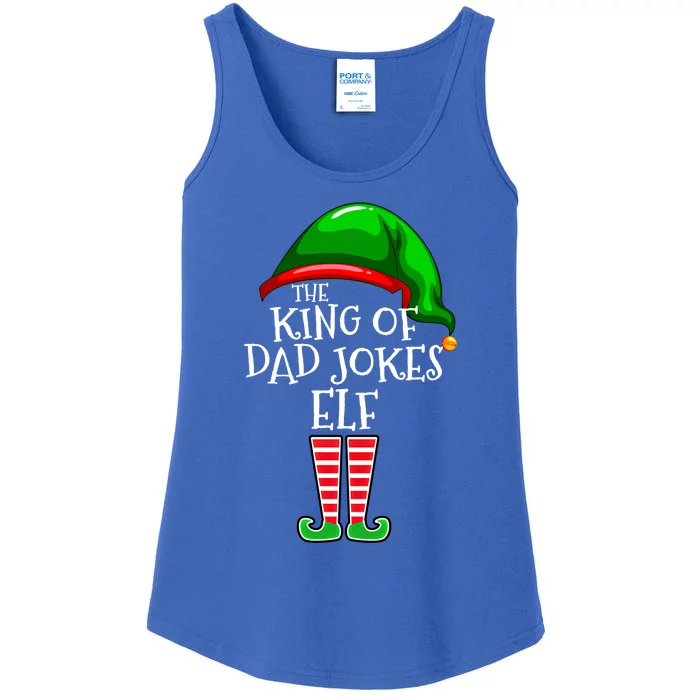 King Of Dad Jokes Family Matching Group Christmas Gift Ladies Essential Tank