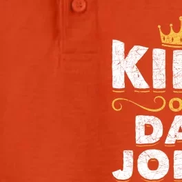 King Of Dad Jokes Crown Rad Jokes Puns Funny Dad Jokes Gift Dry Zone Grid Performance Polo