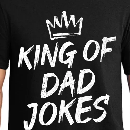 King Of Dad Jokes Fathers Day Humorous Puns Funny Dad Jokes Gift Pajama Set