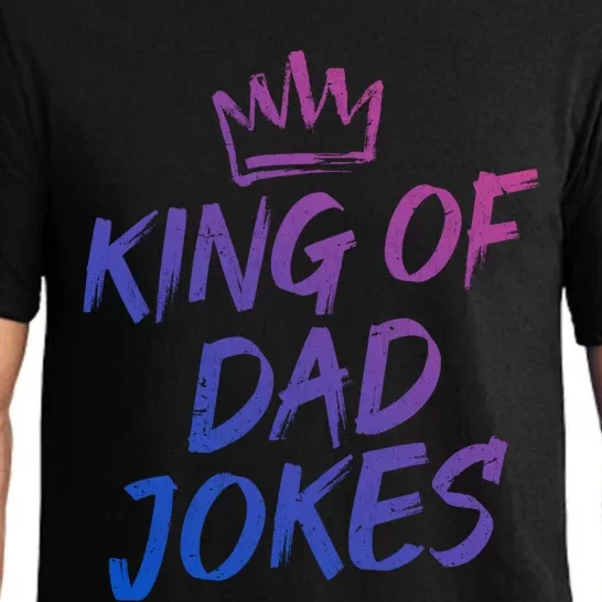 King Of Dad Jokes Fathers Day Humorous Puns Funny Dad Jokes Cute Gift Pajama Set