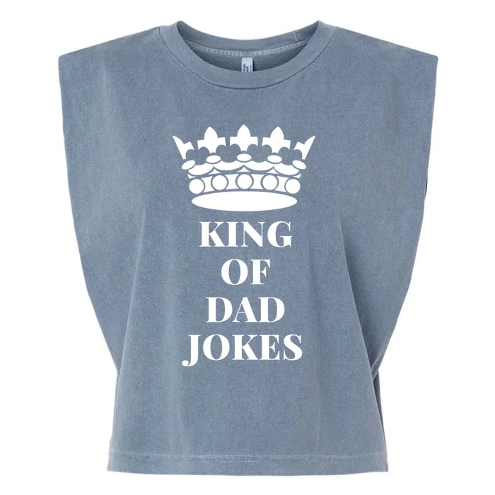 King Of Dad Jokes Funny Gift Garment-Dyed Women's Muscle Tee