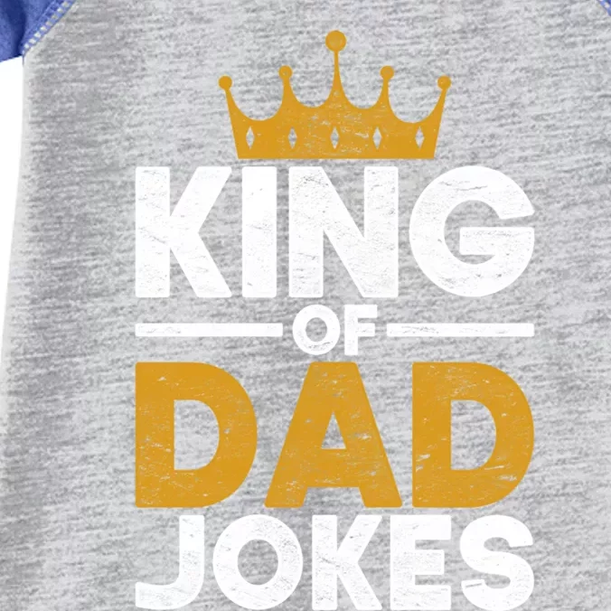 King Of Dad Jokes Humorous Rad Puns Funny Dad Jokes Meaningful Gift Infant Baby Jersey Bodysuit