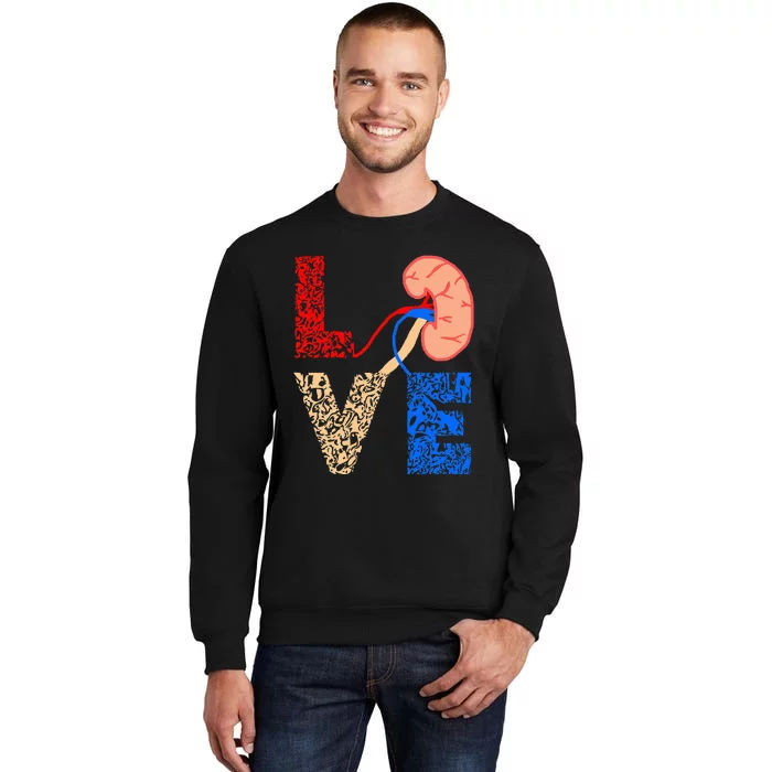 Kidney Organ Donation Love Dialysis Patients Nurse Nursing Sweatshirt