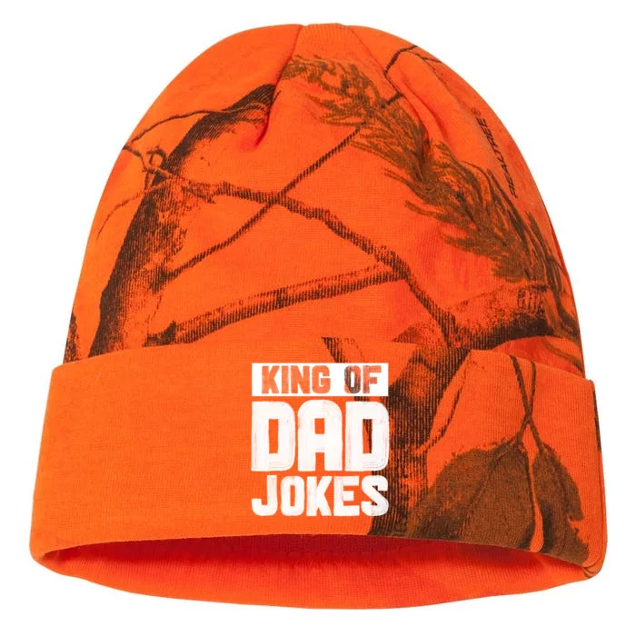 King Of Dad Jokes Hilarious Father Humor Dad Life Gift Kati - 12in Camo Beanie