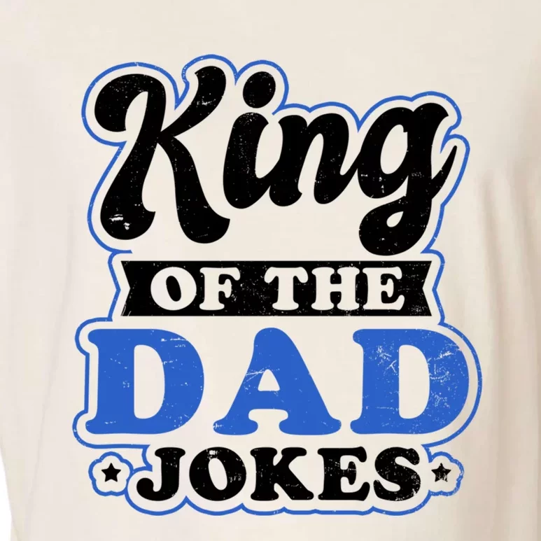 King Of Dad Jokes Design Dad Joke Gift Garment-Dyed Women's Muscle Tee