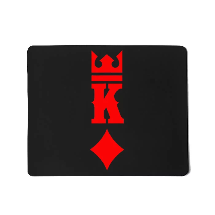 King Of Diamonds Halloween Playing Cards Mousepad