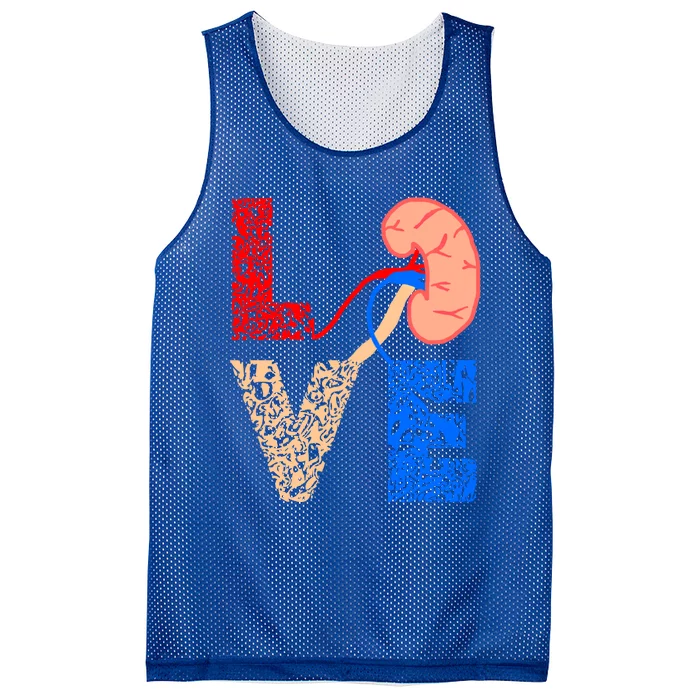 Kidney Organ Donation Love Dialysis Patients Nurse Nursing Gift Mesh Reversible Basketball Jersey Tank