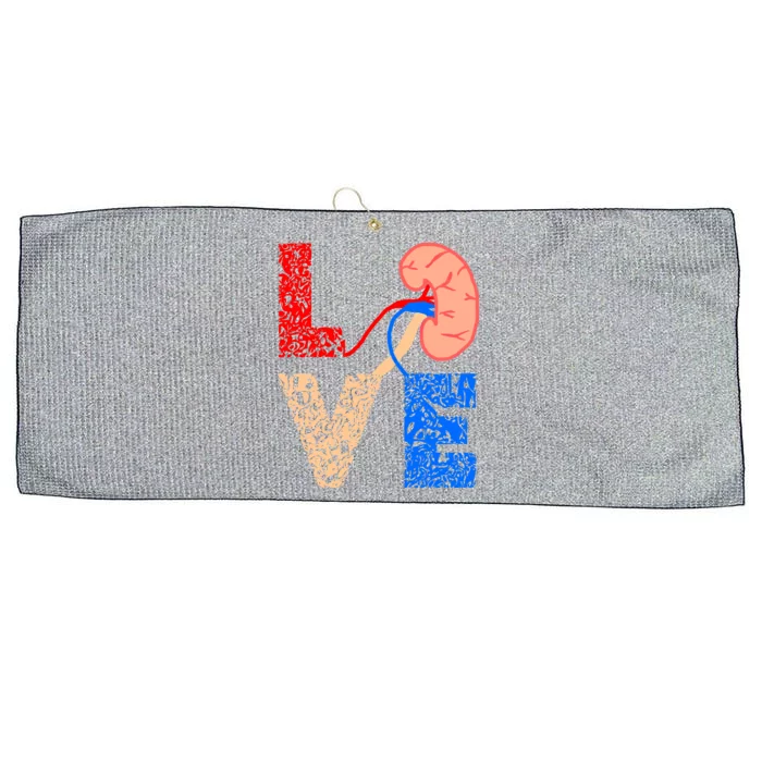 Kidney Organ Donation Love Dialysis Patients Nurse Nursing Gift Large Microfiber Waffle Golf Towel