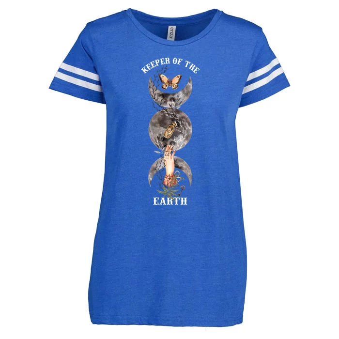 Keeper Of Earth Mother Earth Day Rooted In Earth Witch Gift Enza Ladies Jersey Football T-Shirt